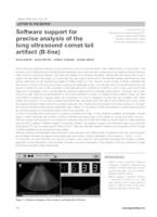 Software support for precise analysis of the lung ultrasound comet-tail artifact (B-line)