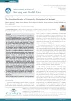 The Croatian Model of University Education for Nurses