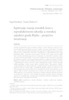 Ispitivanje znanja romskih žena o reproduktivnom zdravlju u romskoj zajednici grada Rijeke - presječno istraživanje