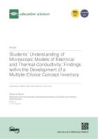 Students’ understanding on microscopic models of electrical and thermal conductivity: Findings within the development of a multiple-choice concept inventory