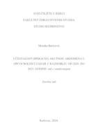 UČESTALOST OPERACIJA AKUTNOG ABDOMENA U 
 OPĆOJ BOLNICI ZADAR U RAZDOBLJU OD 2020. DO 
 2023. GODINE