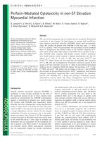 Perforin-mediated cytotoxicity in non-ST elevation myocardial infarction