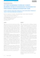 Attitudes of Radiologic Technology Students Regarding the Role of the Radiologic Technologist in Percutaneous Coronary Interventions Teams