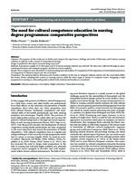 prikaz prve stranice dokumenta The need for cultural competence education in nursing degree programmes: comparative perspectives