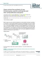 prikaz prve stranice dokumenta Green solvent-free synthesis of new N-heterocycle-L-ascorbic acid hybrids and their antiproliferative evaluation
