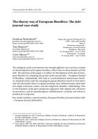 prikaz prve stranice dokumenta The thorny way of European Bioethics: The Jahr journal case study
