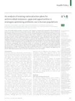 prikaz prve stranice dokumenta An analysis of existing national action plans for antimicrobial resistance—gaps and opportunities in strategies optimising antibiotic use in human populations