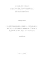 prikaz prve stranice dokumenta INCIDENCIJA OZLJEDA KOLJENA U SPECIJALNOJ BOLNICI ZA ORTOPEDIJU BIOGRAD NA MORU U RAZDOBLJU 2021.-2023.: rad s istraživanjem