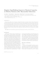 prikaz prve stranice dokumenta Regular dog-walking improves physical capacity in elderly patients after myocardial infarction